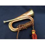 Brass and copper military bugle