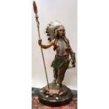 After Christopher A Pardell (American) Legends: Resolute - Red Cloud mixed media sculpture,