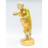 A Royal Worcester figure of The Young Violinist / The Young Mozart, possibly modelled by Thomas