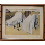 Watercolour of a dentist surgery, 1946,  painted by P Griffin, family member of Vauxhall Motors