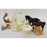 A collection of ceramic bird ornaments by Royal Worcester, Beswick and others to include;