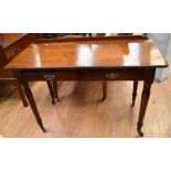 A late Victorian mahogany ladies desk