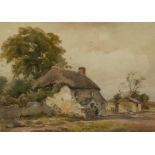 Wycliffe Egginton R.I., RCA  (1875-1951) The Dartmoor Cottage watercolour, 24.5 x 34.5cm  signed