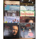 A large collection of Classical LP Record Vinyl Box Sets including Carmen, Verdi, Boccanegra,