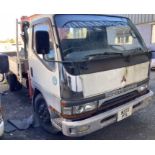 Mitsubishi Canter Pick Up 3000kg. with hydraulic grab. 54k miles showing. No mot, previously good