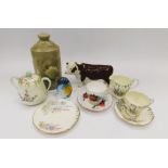 Collectors' lot including Foley part tea service, Beswick bull etc