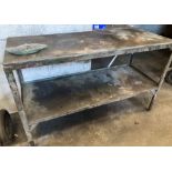 Steel Workbench THIS ITEM IS OFF SITE AND SHOULD BE COLLECTED FROM VENDOR’s ADDRESS WITHIN TWO WEEKS