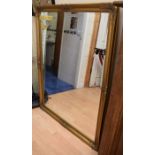 A large gilt-framed mirror, 136 x 104cm