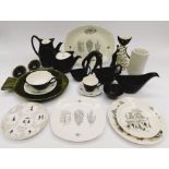 A collection of mid 20th century ceramics - including Midwinter 'Nature Study', Langley etc.