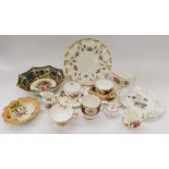 A collection of ceramics to include: Royal Crown Derby 'Red Derby Panel', Royal Worcester 'Royal