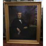 Sir Daniel Macnee, PRSA (Scottish, 1806-1882), Portrait of Anthony Hannay, seated at his desk,