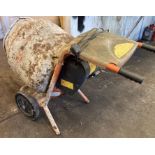 Cement Mixer, electric. THIS ITEM IS OFF SITE AND SHOULD BE COLLECTED FROM VENDOR’s ADDRESS WITHIN