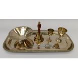 A collection of early to mid 20th century silver plated items, to include: trays, dishes, flat