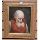 E. Van Waeyenberge - A signed oil on board, together with an unsigned oil on canvas of a gentleman