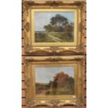 A pair of 19th century oil paintings signed Charles Winter, in ornate gilt frames. Provenance: