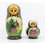 Two early to mid-20th century Russian dolls