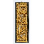 Decorative gold and lacquered Chinese panel