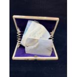 Mother of pearl case purse and fanned notelet file