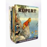 Rupert. A collection of 45 Rupert annuals, dates ranging from 1954 to 2010, plus two facsimile