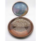 Crich Pottery - Diana Worthy Charger and a plate/stand