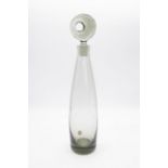 20th Century Danish glass; a Kastrup Hommegaard glass decanter with stylish swirl stopper,