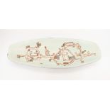 Levet Scone of Gent -  a mid 20th century large footed table centrepiece, with abstract design.