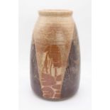 A large Crich Pottery, Diana Worthy vase