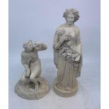 Two 19th cent Parian figures