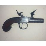 AN 18th cent Flintlock pistol stamped London with makers mark