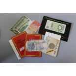 Various Bank Notes, Malaysia etc, plus Commemorative coins, Commonwealth Games etc