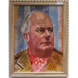 Roy de Maistre (1894-1968 Australian/ British) A bust length portrait of Sir Robert Adam c1963-4.