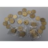 Eight 50p including Olympics, Roger Bannister etc plus nineteen Fifty Pence coins, various dates