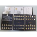 Set of ten Sacagawea Dollars, one missing from set. United States Commemorative Statehood,