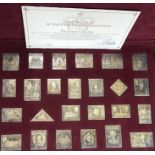 The Empire Collection of Sterling Silver Ingot Stamps in Original Presentation Box, Approximately