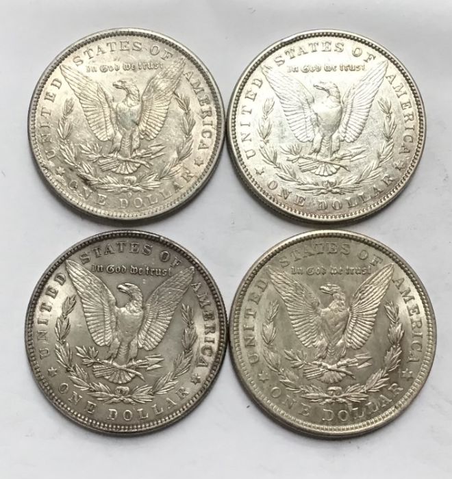 Collection of American Morgan Dollars, includes 1881o, 1882, 1886 & 1821. - Image 2 of 2