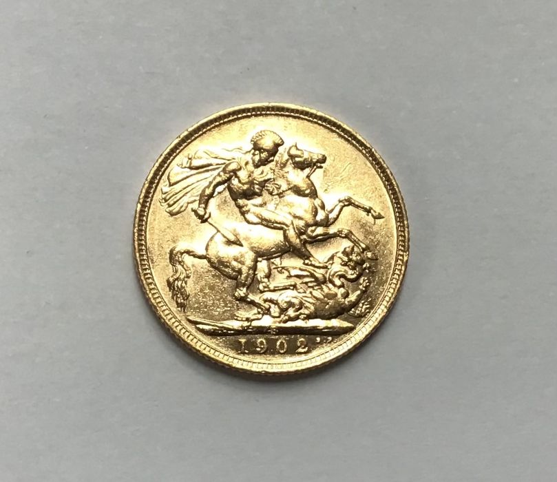 Edward VII 1902s Sovereign. - Image 2 of 2