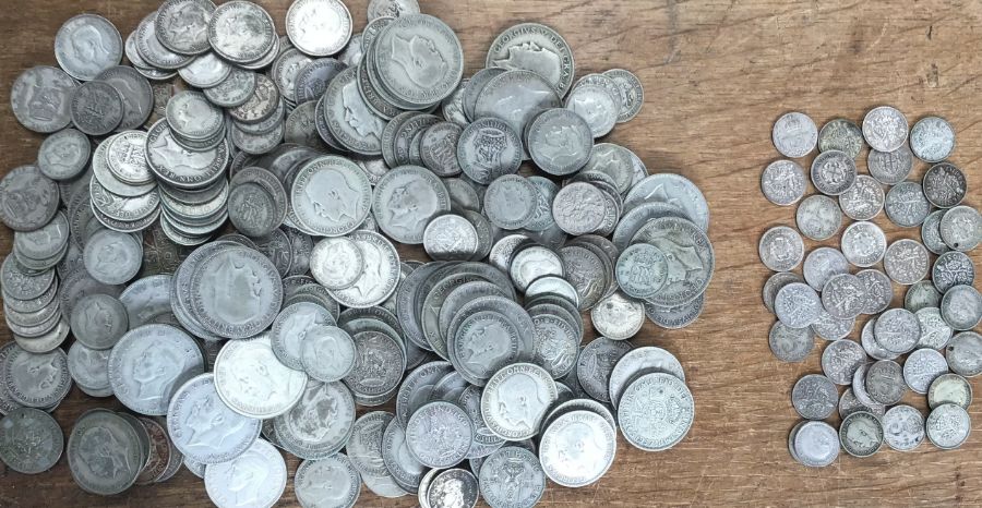 Collection of Pre 47 Silver including Half-Crowns, Florins, Shillings, Sixpence and Threepence.