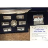 Birmingham Mint Silver 1975 Ingot set commemorating the First Referendum with Elizabeth II