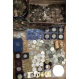 Large Collection of British and World coins, including two 1951 Festival of Britain Crowns in
