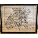 Blaeu, J. Map of The Middle Part of Galloway, [c. 1654], uncoloured copper-engraving on laid/chain-