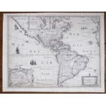 America. Mariette, Pierre. America Noviter Delineata. A scarce map of America derived from