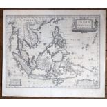 Southeast Asia. Jansson, Jan. Indiae Orientalis Nova Descriptio [c.1630-50]. An uncoloured copper-