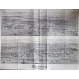 Double panorama of Liverpool. An uncoloured wood engraving, published as a supplement to the