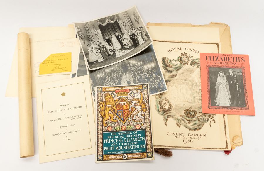 A collection of Royal related ephemera, to include an order of service for the marriage of HRH The