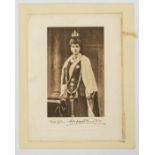 Alexandra of Denmark Queen of England, a signed black and white photograph, dated Feb 14th 1901,