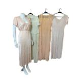 1930s and later lingerie to include nightdresses, slips, a playtex bustier and a full length