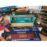 Toy model boxed trucks interest-a good selection to include Corgi and Seddie stobbart mostly boxed