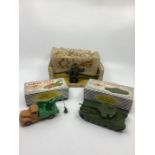Vintage Dinky Boxed Die cast toys ; to include a 651 boxed centurion tank ( some use) and a 25X
