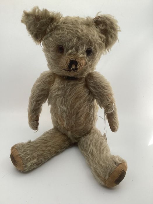 Merrythought English Vintage Mid Century 16” mohair golden teddy bear . (1) - Image 2 of 2