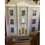 Georgian enormous styled huge stately Vintage dolls house ; Very Large measuring 45” tall x 31” x